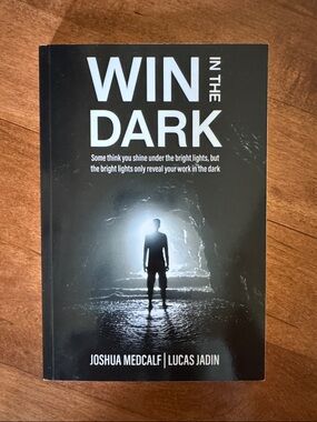 Win in the Dark - Inspirational Paperback Book (Black)